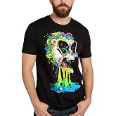 Mens Graphic T-Shirts Cool Nature Design Tees Short Sleeve S-4XL | Hand-drawn wolves, mountains &amp; forest art - novelty tees for hiking, camping &amp; outdoor casual style.