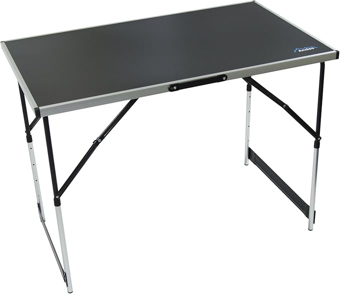 andes folding wooden camping table