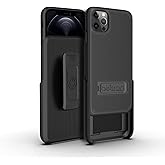 Case Holster Combo for iPhone 12/12 Pro, BELTRON Slim Protective Full Body Grip Case & Swivel Belt Clip 3 in 1 Combo with Kickstand and Card Holder