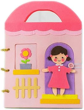 Amazon Co Jp 赤ちゃん用おもちゃの本 フェルト布製本 ママ 裁縫 赤ちゃんへの特別なギフト 手作り フェルト製 Diyパッケージ ホーム キッチン