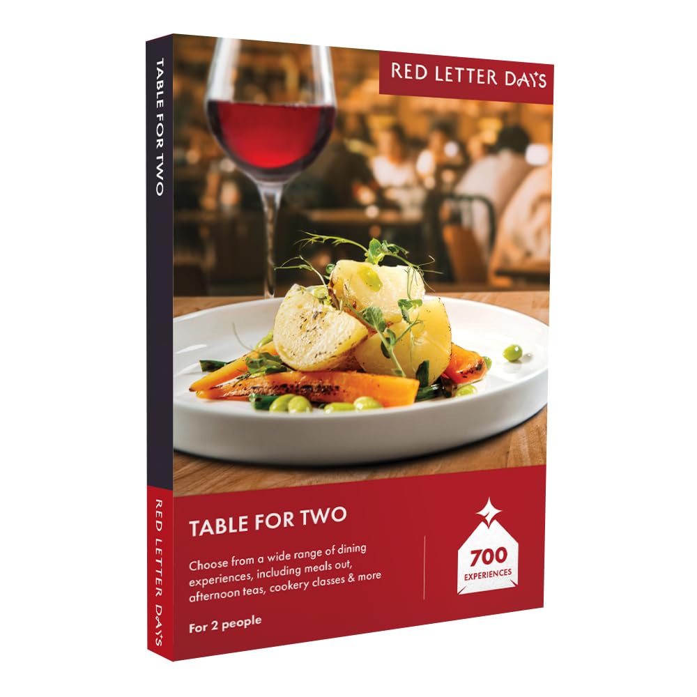 Red Letter Days Table for 2 Gift Voucher – 700 Dining Out Experiences Across the UK