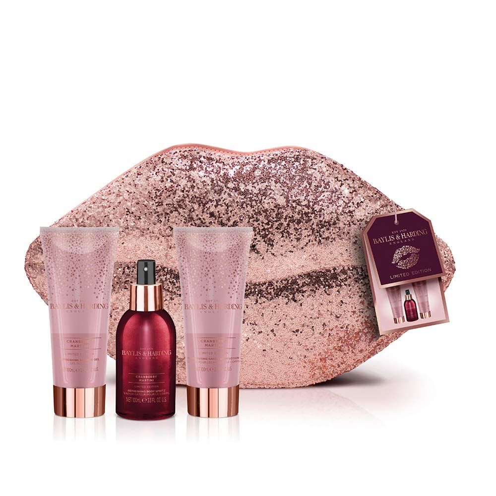 Baylis and Harding Cranberry Martini Evening Clutch Bag Giftset