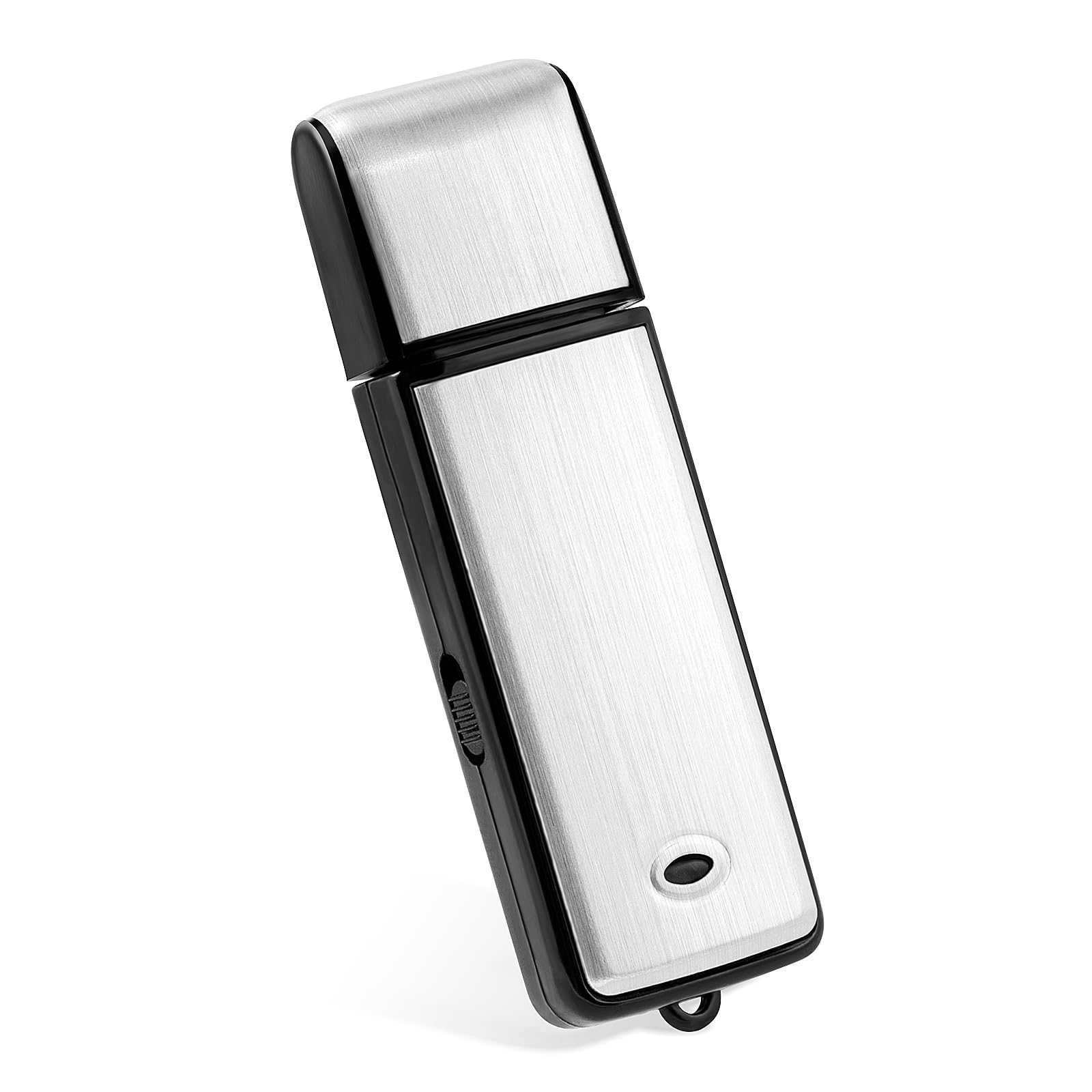 Helterfolg 8GB Dictaphone, Voice Activated Tape Recorder with Noise Reduction, USB Rechargeable Metal Case Digital Recorder for Lectures Meetings (Light Green with Black Border)