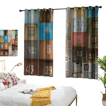 Amazon Com Warm Family Black Curtains Modern Rusty