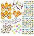 172 Piece Bulk Easter Themed Party Favor Assortment Pack for Kids Parties, Easter Eggs, Baskets or Classroom