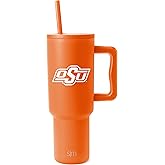 Simple Modern Officially Licensed Collegiate Oklahoma State Cowboys 40oz Tumbler with Handle and Straw Lid | NCAA Football Gifts for Men, Women | Trek Collection | Oklahoma State University