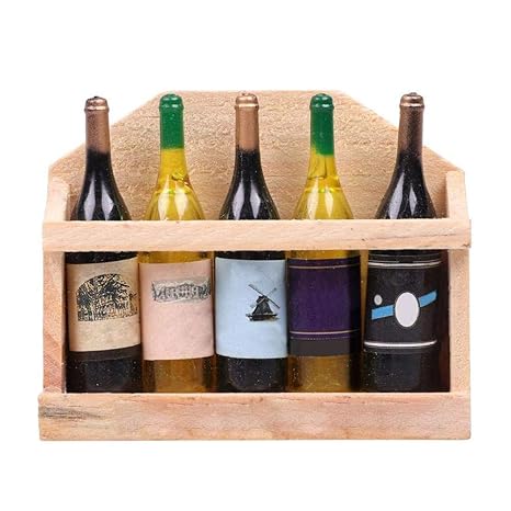 Ogquaton Mini 5 botellas de vino de plástico adhesivo para nevera ...