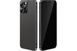 MEARAR Dummy Fake Prop Phone Compatible with iPhone 15 Pro / 15 Pro Max Non-Working Store Display Phones Kids Pretend Play Phone That Look Real (for 15 Pro Max Black Blackscreen)