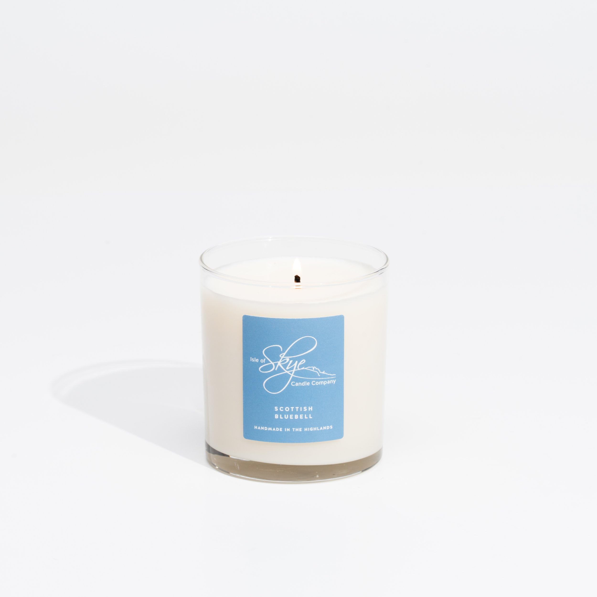Isle of Skye Candle Company Scottish Bluebell Scented Large Candle | Natural Soy Wax Candle | Handmade in Scotland | Premium Scented Candle | Elegant Tartan Packaging | 45 Hours Burn Time
