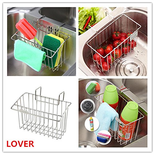 Buy LOVER Kitchen Sink Organizer, Kitchen Sink Caddy, Stainless Steel