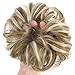 Lelinta Hair Bun Extensions Wavy Curly Messy Donut Chignons Hair Piece Wig Hairpiece Ginger Brown Mix Bleach Blonde