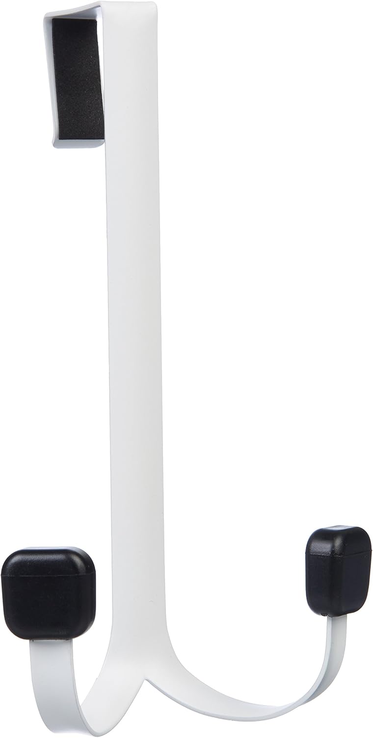 AmazonBasics OvertheDoor Double Hooks, White Amazon.co.uk Kitchen & Home
