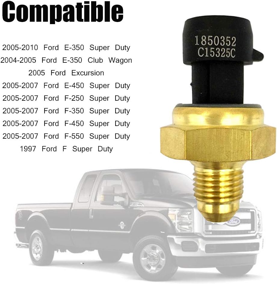 wellvo 6.0 Powerstroke EBP Exhaust Back Pressure Sensor for Ford 6.0L