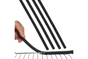 APVOK Oven Rack Guards Heat Resistant Silicone Oven Rack Edge Protectors 14 Inches Long Oven Rack Shields Cover - Protector Guards Against Burns And Scars (Black)