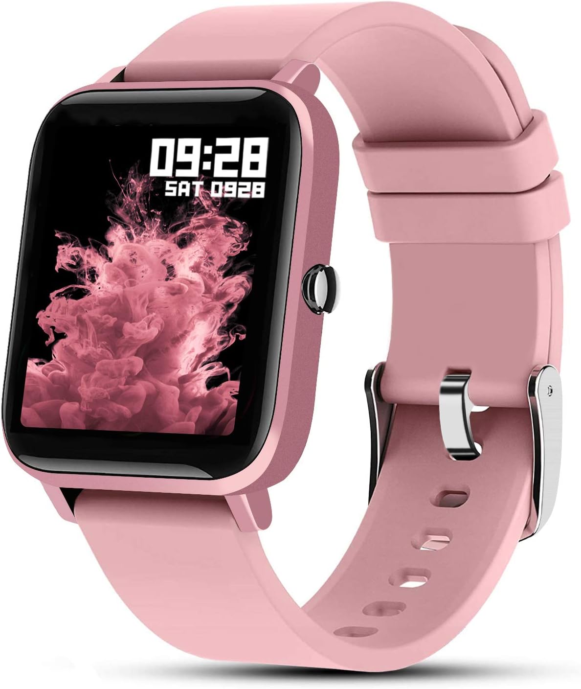 Fullmosa Smart Watch, S3 Rastreador de Actividad Física con Monitor de Frecuencia Cardíaca / SpO2 / Monitor de Salud Femenina, Reloj Inteligente ...