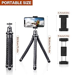 UBeesize Flexible Cell Phone Tripod, Mini Travel