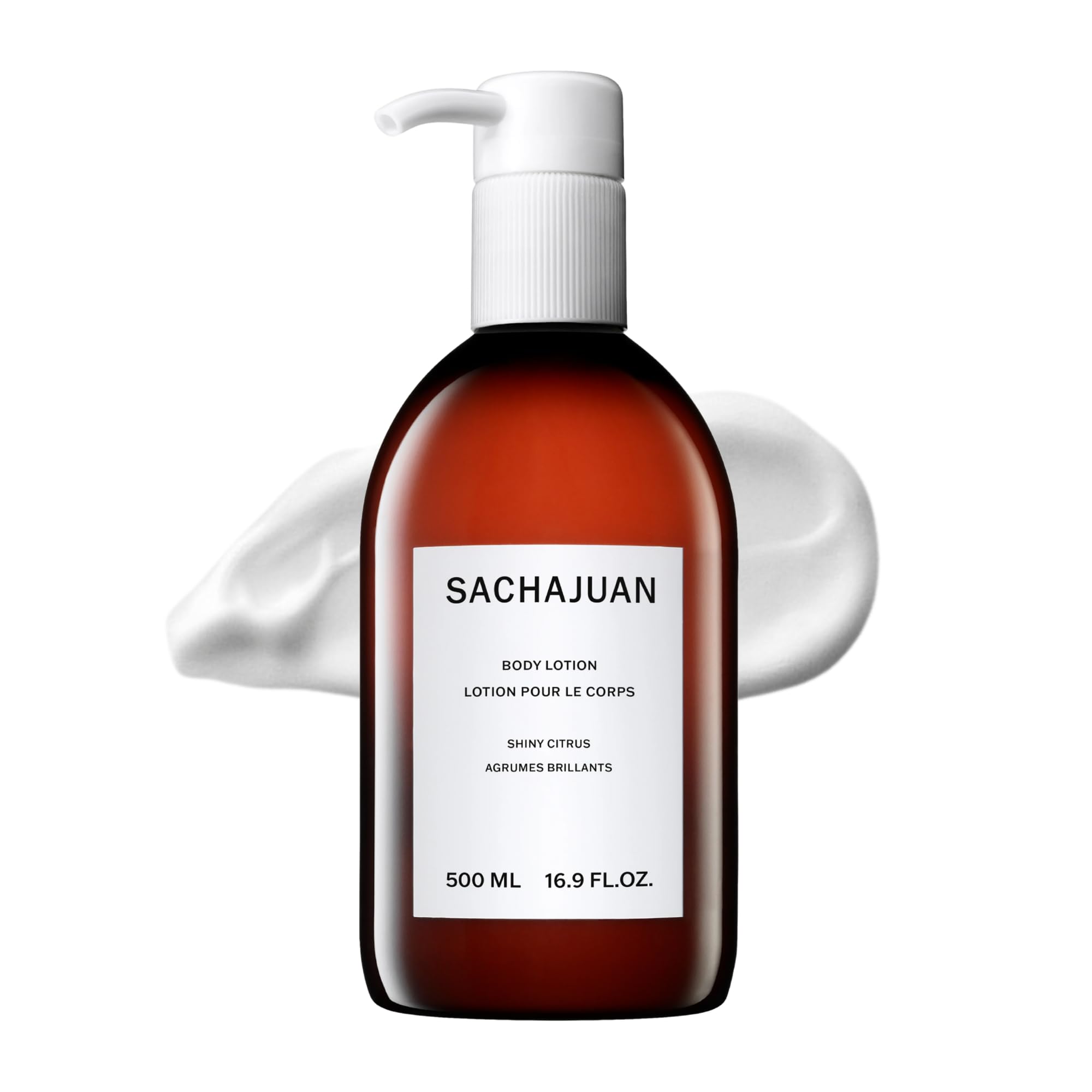 SACHAJUAN Body Lotion Shiny Citrus 500ml, Sweet Scent of Lavender, Vanilla, Musk and Tonka Bean. Softens and Hydrates The Skin, Preventing Dryness.