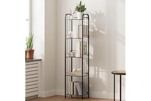 EZ4ENCE 5-Tier Display Rack Storage Rack with Shelf Heavy Duty Wire Shelving Unit Storage Rack,Freestanding Storage Stand for Living Room, Bedroom, Water Bottle Storage Holder, Black