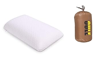 Oule GmbH Nackenstützkissen Schlafkissen Reisekissen Nackenkissen aus weichem bequemen Memory Foam Thermoaktiv und Viskoelast