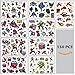 Party Favor Super Hero Party Supplies for Girls and Boys,150 Temporary Tattoos Superman,Spiderman,Batman,Green Lantern,The Flash,Ninja Turtle etc,Super Hero