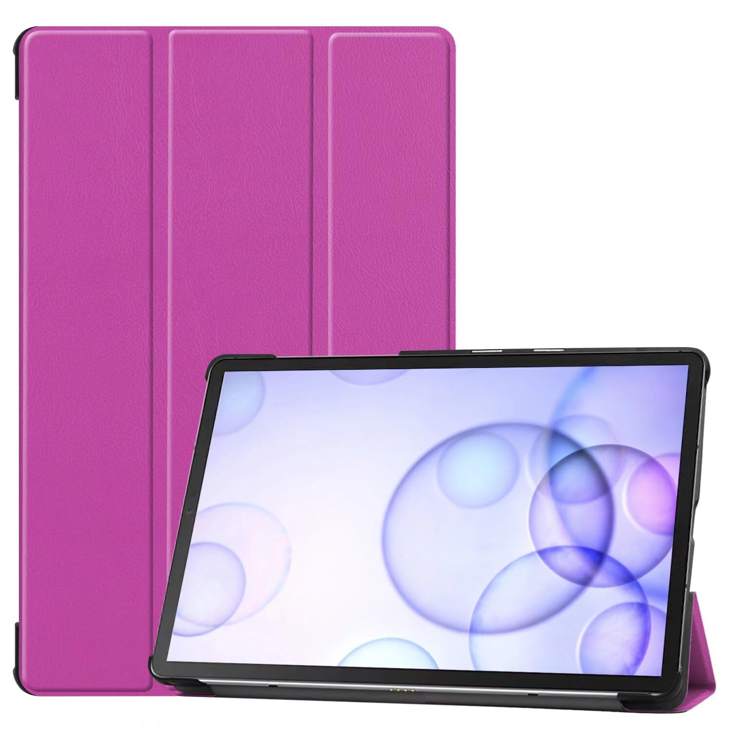 Photo 1 of SZLONKOU Tablet Cover for Samsung Galaxy Tab S6 10.5 SM-T860 SM-T865 SM-T867(2019 Release),Ultra Slim Folio Stand Leather Case for Samsung Galaxy Tab S6 10.5" T865 T865 (KST-Purple)