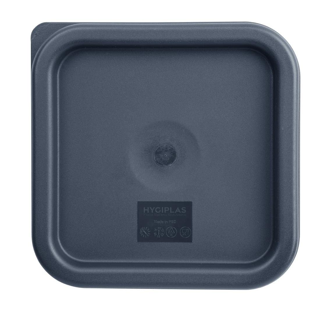 Hygiplas Small Square Blue Food Storage Container Lid Cover CF043