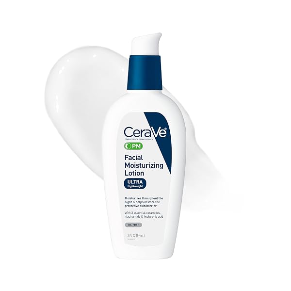 CERAVE PM FACIAL MOISTURIZING LOTION, NIGHT CREAM WITH...