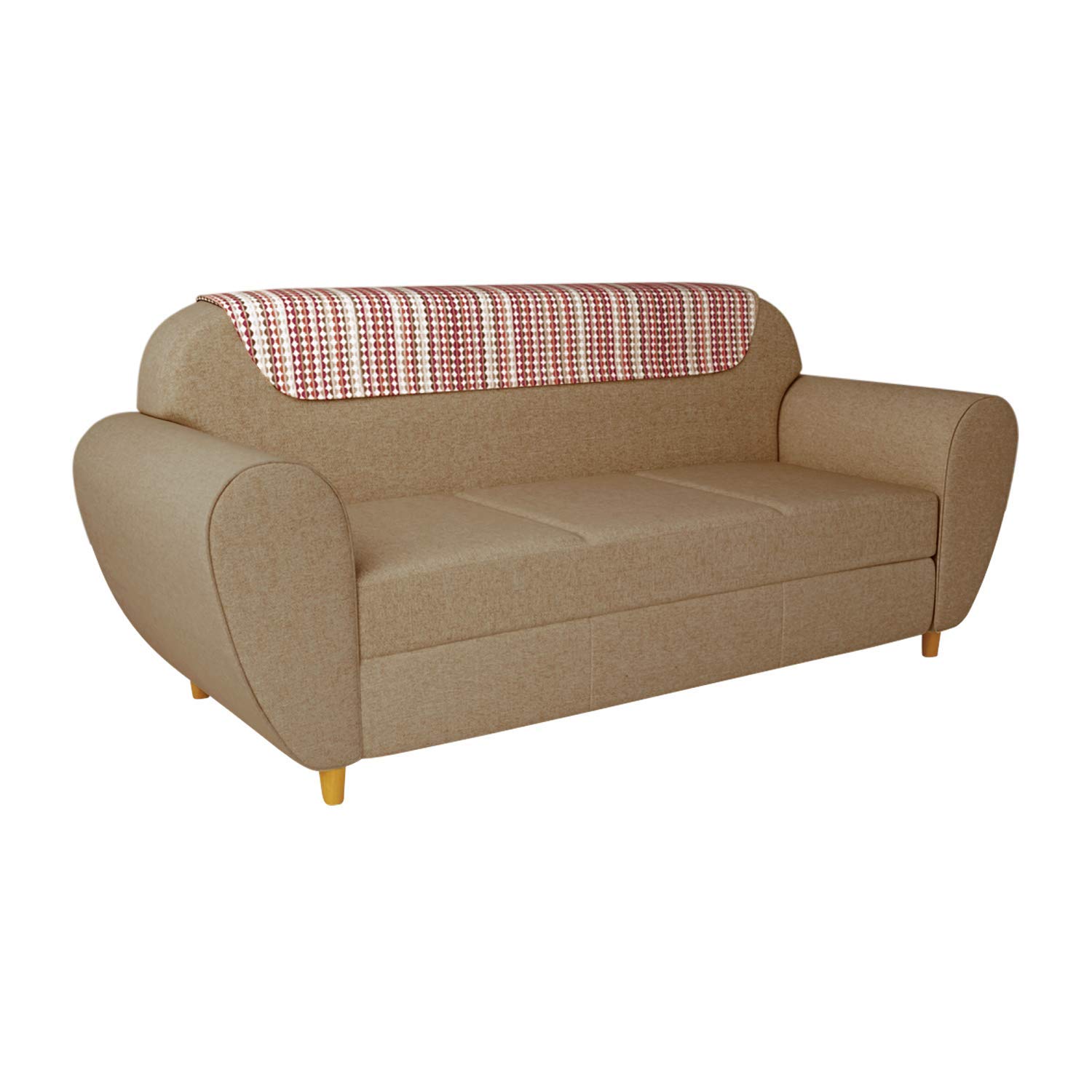 Godrej Interio Petal Three Seater Sofa Matte Finish Sand Beige
