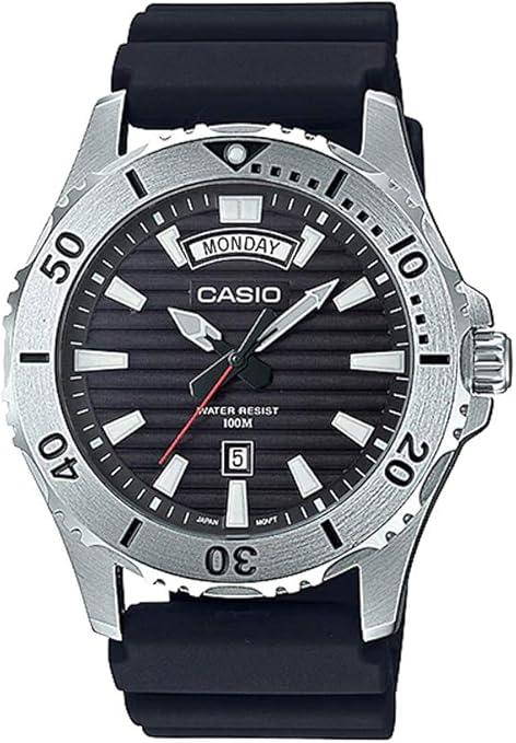 casio black diver watch