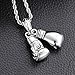 FANS JEWELRY Mens Vintage 316L Stainless Steel Boxing Gloves Pendant Necklace with 24 Inch Twist Rope Chain