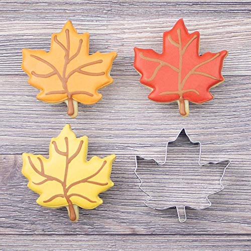 Fall Leaves 3Piece Cookie Cutter Set Maple, Oak, Aspen Leaf Made in