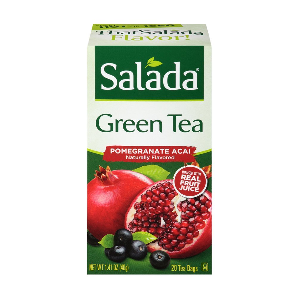 Salada Naturally Decaffeinated Original Antioxidant Green Tea Bags Citrus Medley 20