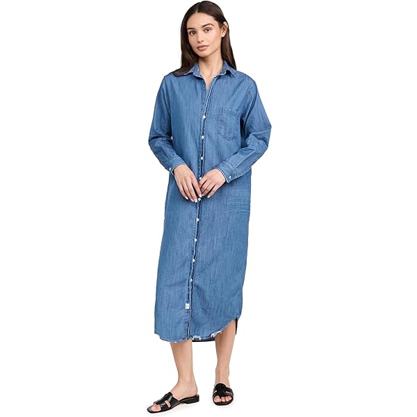 Frank & Eileen Women's Mary Button Up Dress, Classic Blue