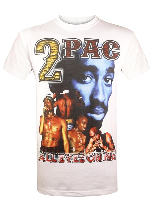 Buy Swag Point Mens HIP HOP VINTAGE PRINT TSHIRTS 2PAC WHITES at