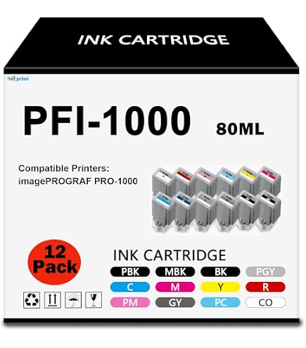 Amazon.com: Aomya PFI-1000 Ink Cartridge Compatible Canon PFI-1000