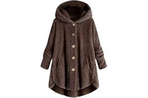 Lxitoler Winter Jackets Women Sherpa Lined Jacket Maternity Winter Coat Plus Size Hooded Sweater Oversized Hoodie