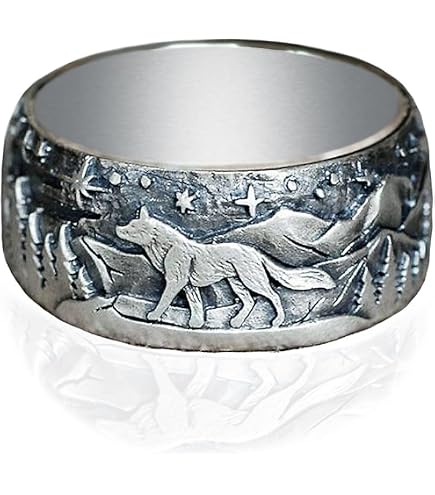 Amazon.com: Retro Vintage s925 Silver Ring for Women Men,Engraved