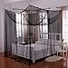 Heavenly 4-Post Bed Canopy, Black