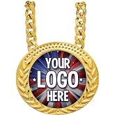 Crown Awards Champion Chain Medal, 6" Gold Medal Trophy Award