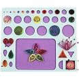 YURROAD 3 in 1 Paper Quilling Template Board with Pins Quilling Knitting Board Cork Shape Mold DIY Tool