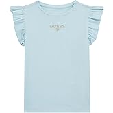 Guess Girls Eco Short Sleeve T-Shirt with Frills