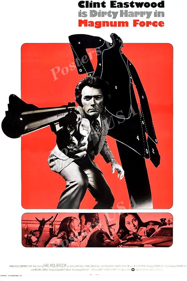 PremiumPrints - Clint Eastwood Magnum Force Movie Poster Glossy Finish- XFIL072 (Premium Canvas 11