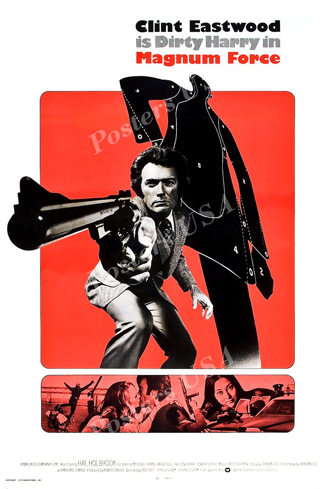 Posters USA - Clint Eastwood Magnum Force Movie Poster GLOSSY FINISH- FIL072 (16" x 24" (41cm x 61cm))