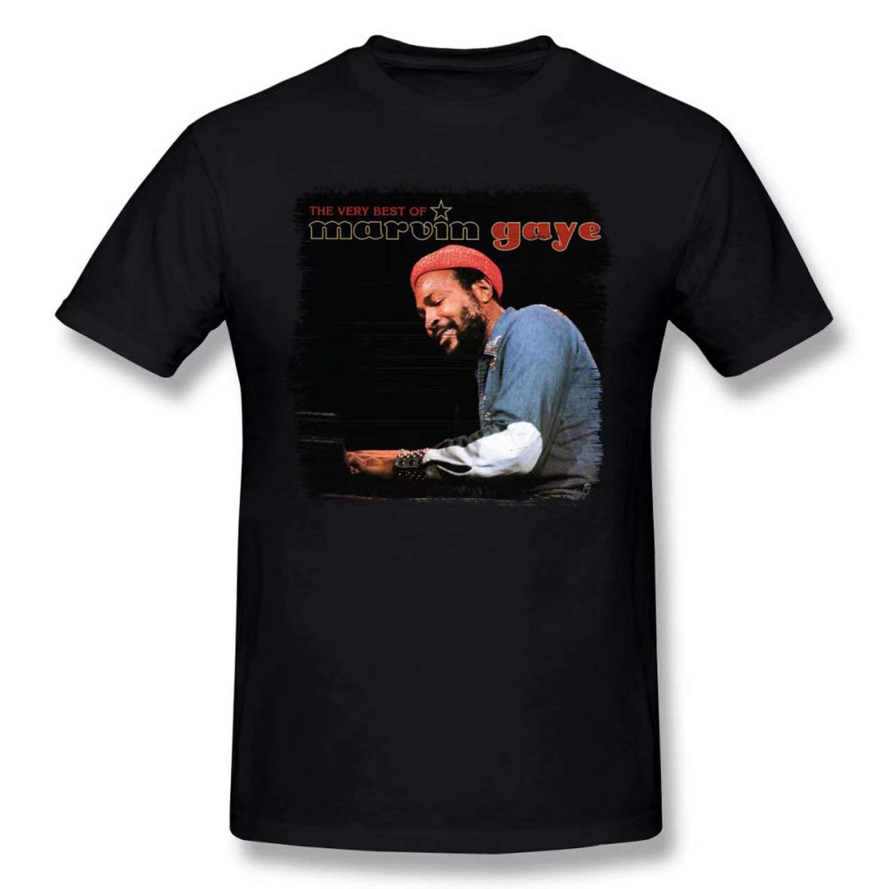 The Very Best Marvin Gaye Comfort Short Sleeves Top Black T Shirt