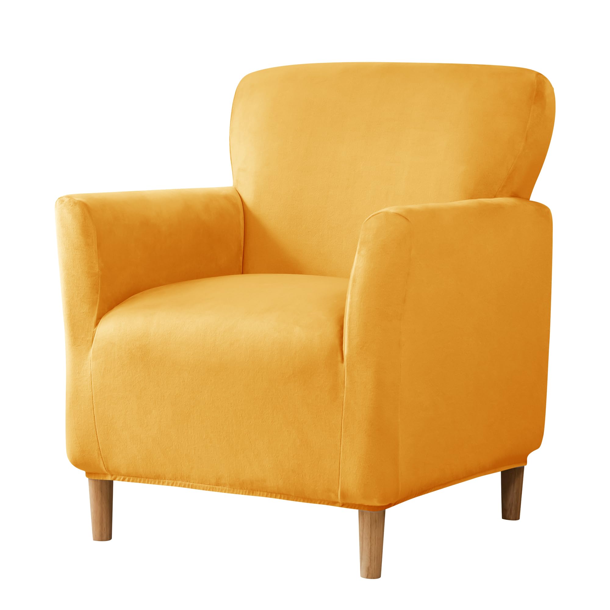 Photo 1 of LiveGo Stretch Mid Century Modern Armchair Slipcover 1-Piece Solid Accent Chair Covers with Arms Soft Chair Slipcovers for Living Room Furniture Protector Office Reception