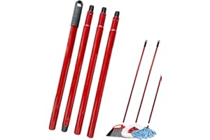 Mop Handle Replacement Accessories for Vileda Spin Turbo/Turbo Smart/EasyWring Mop,4-Section Adjustable 28.5" to 54.5" Mops P