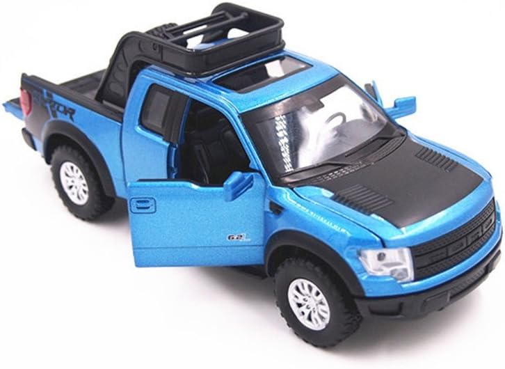 1:32 Ford F150 Pickup Trucks Vans Sound & Light & Pull Back Diecast Metal Model Car Blue New in Box