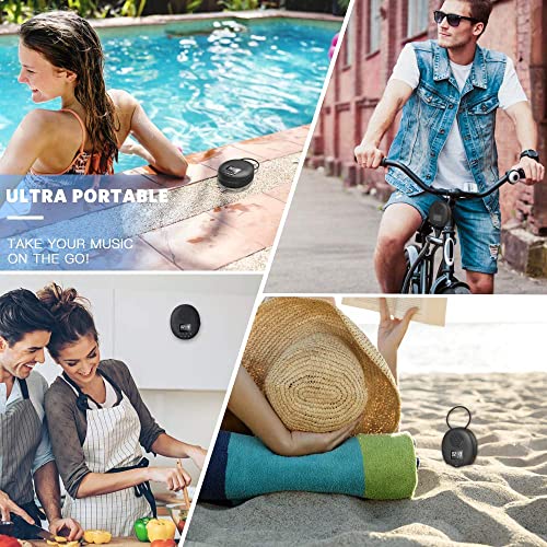 Shower Radio Speaker with Bluetooth 5.0, AGPTEK Waterproof Wireless