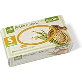 Medline Restore Sense Green Powder-Free Nitrile Exam Gloves with maxOat+, Size Small, Box of 250