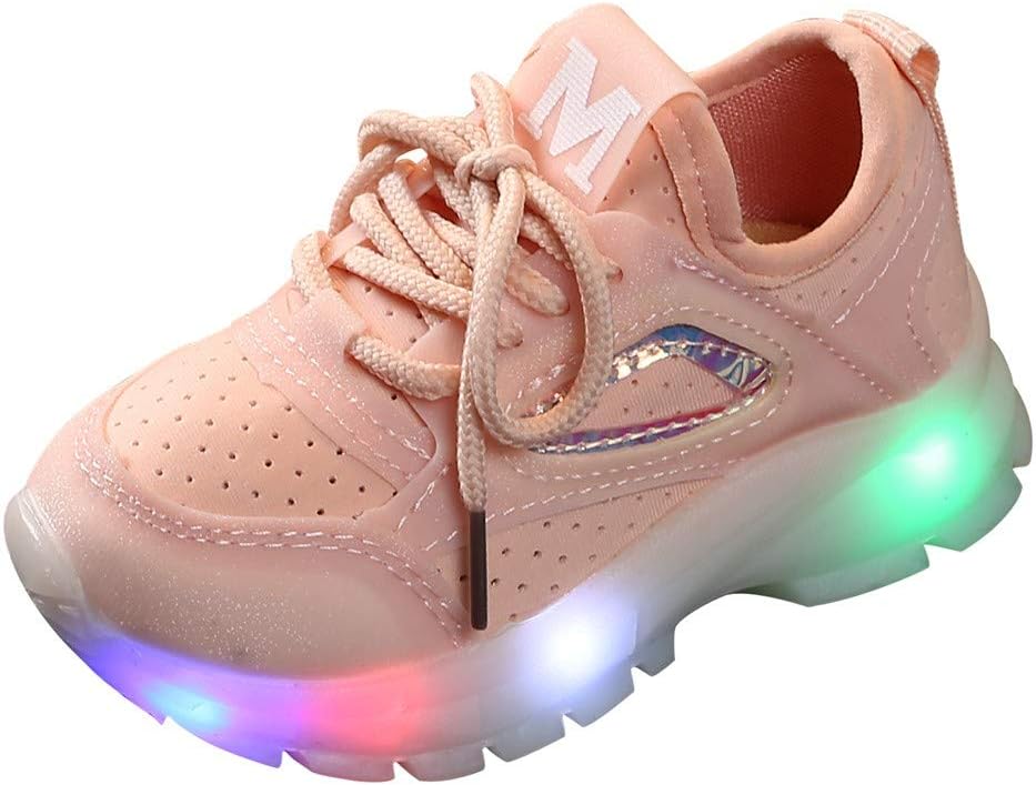 Fashion Sneakers LED Light Up Retractable Shoes for Girls Boys Kids Christmas Day Best Gift